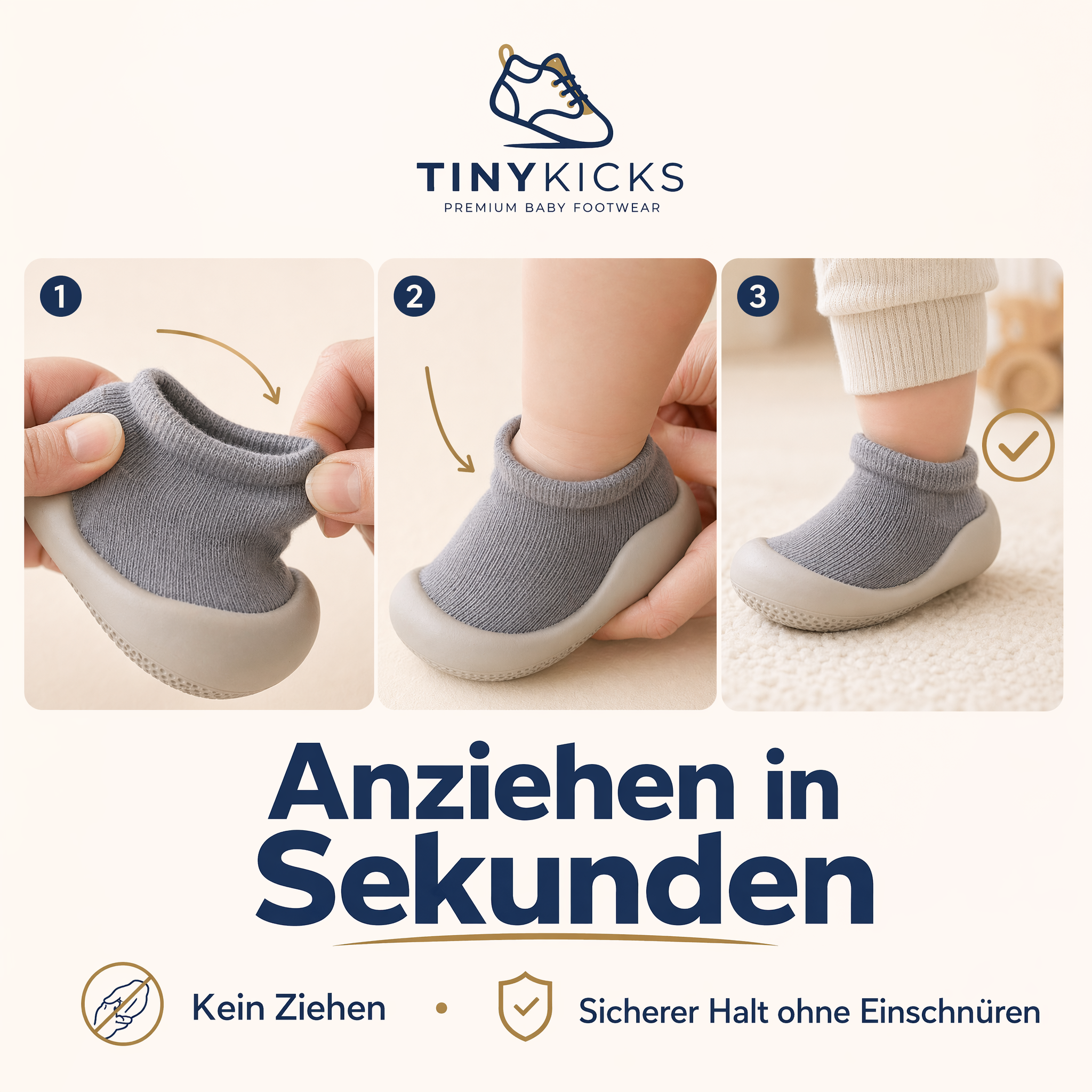 TinyKicks - Natürlich laufen – Babyschuhe mit flexibler Sohle