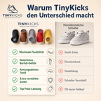 TinyKicks - Natürlich laufen – Babyschuhe mit flexibler Sohle